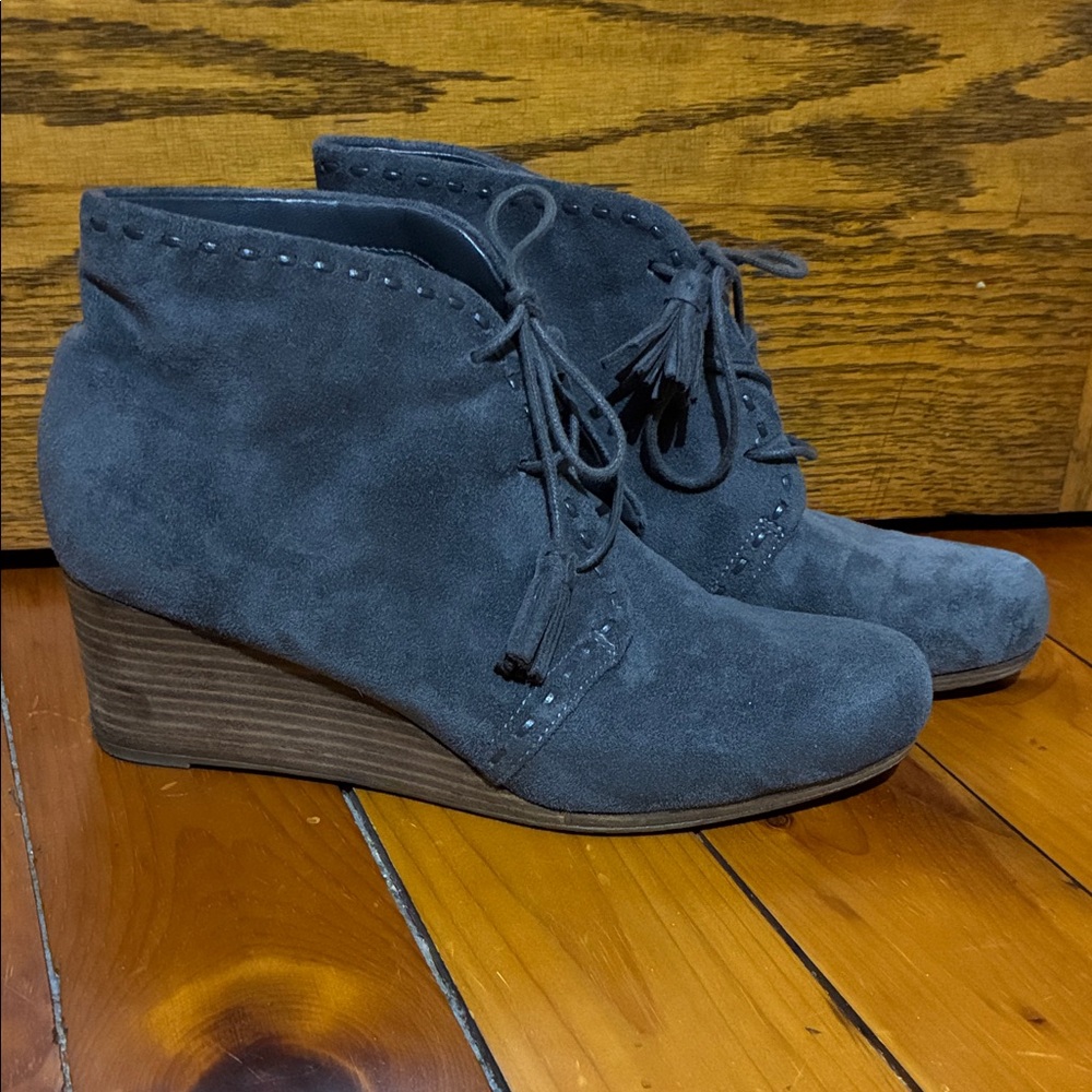Dr. Scholl's Charcoal Wedge Booties
